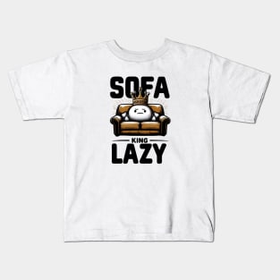 Sofa King Lazy Funny Kids T-Shirt